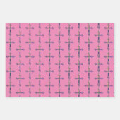 かわいらし信仰クロスカラフルイースターラップ ラッピングペーパーシート (正面2)