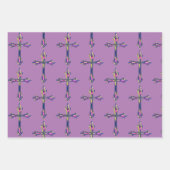 かわいらし信仰クロスカラフルイースターラップ ラッピングペーパーシート (正面)