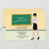 かわいらし先生卒業招待状 招待状 (正面/裏面)