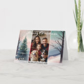 かわいらし冬のシエレガントーン水彩1写真 シーズンカード (正面)