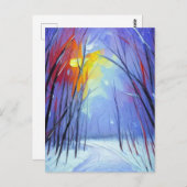 かわいらし冬の芸術 ポストカード (正面/裏面)