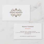 かわいらし名刺の渦巻き 名刺 (正面/裏面)