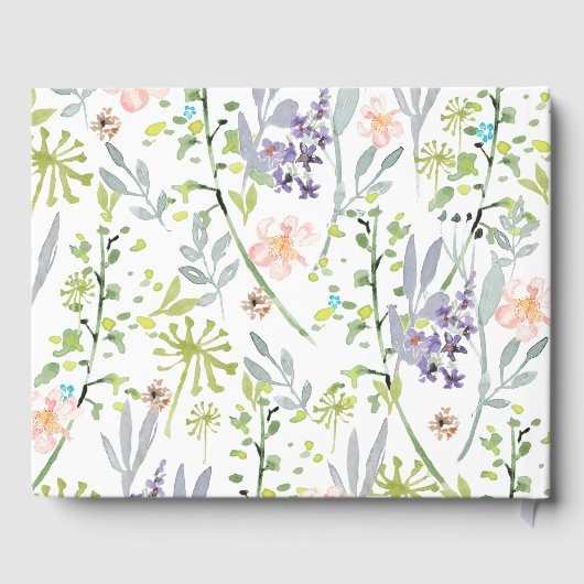 かわいらし国フローラ水彩客名簿 ゲストブック (裏面)