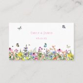 かわいらし夏の野結婚花 プレイスカード (裏面)