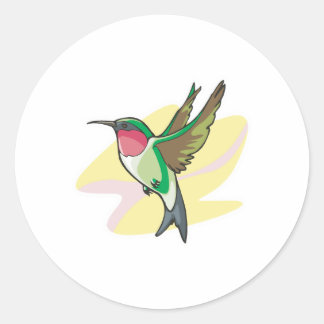 かわいらし大網鳥 ラウンドシール