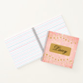 かわいらし女の子らしパーソナライズされた手帳 ノートブック (内部)