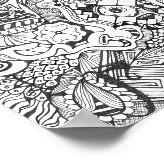 かわいらし女 ポスター (角)