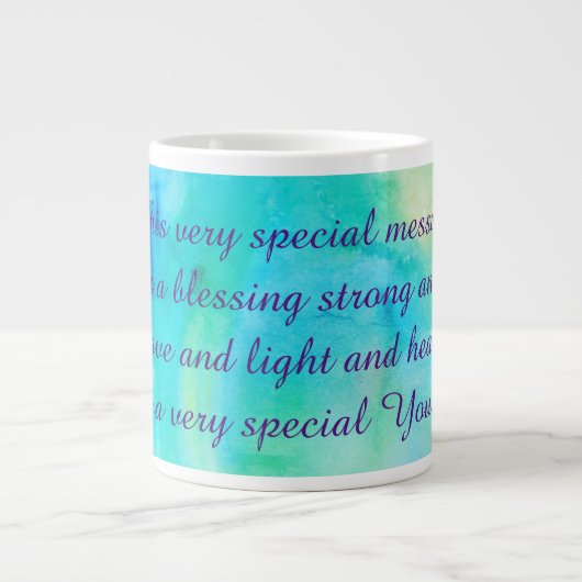 かわいらし好歌を歌う ジャンボコーヒーマグカップ (正面)