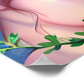 かわいらし妖精の花と髪のファンタジー ポスター (角)