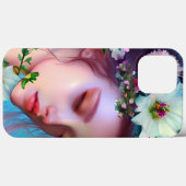 かわいらし妖精の花と髪のファンタジー Case-Mate iPhoneケース (裏面 (横))