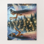 かわいらし妖精飾のクリスマスツリー ジグソーパズル (縦)