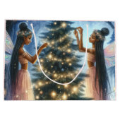 かわいらし妖精飾のクリスマスツリー ラージペーパーバッグ (裏面)