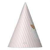 かわいらし子猫ガール誕生日紙 パーティーハット (左)