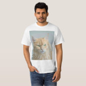かわいらし子猫デザイン Tシャツ (正面フル)