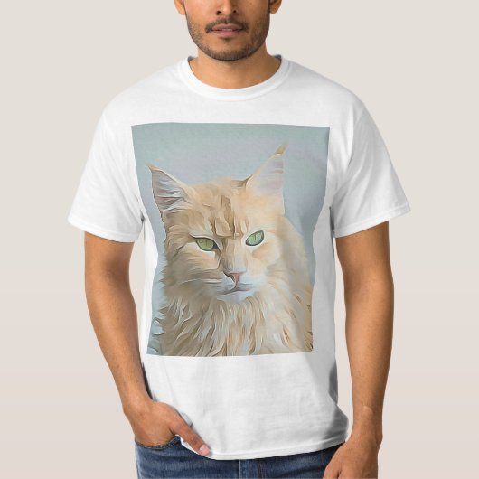 かわいらし子猫デザイン Tシャツ (正面)