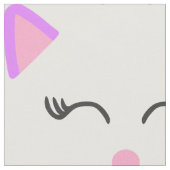 かわいらし子猫レトロ ファブリック (クローズアップ)