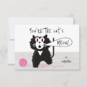 かわいらし子猫教室のバレンタインカード サンキューカード (正面)