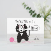 かわいらし子猫教室のバレンタインカード サンキューカード (スタンド正面)