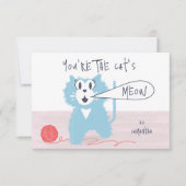 かわいらし子猫教室のバレンタインカード サンキューカード (正面)