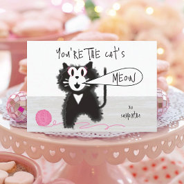 かわいらし子猫教室のバレンタインカード サンキューカード