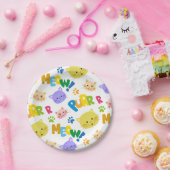 かわいらし子猫誕生日パーティームー紙プレート ペーパープレート (パーティー)