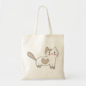 かわいらし子猫 トートバッグ (正面)