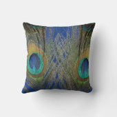 かわいらし孔雀「目」枕 クッション (裏面)