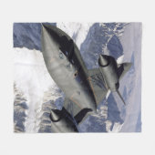 かわいらし宇宙 フリースブランケット (正面(横))