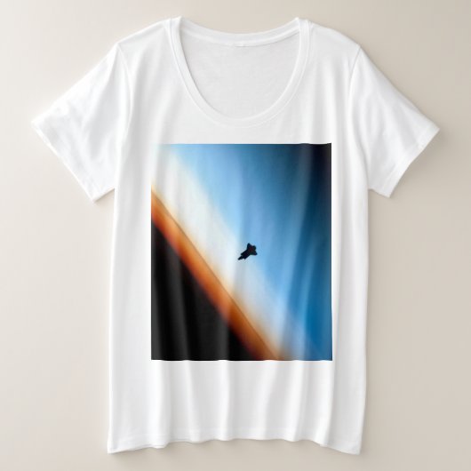かわいらし宇宙 プラスサイズTシャツ (デザイン正面)