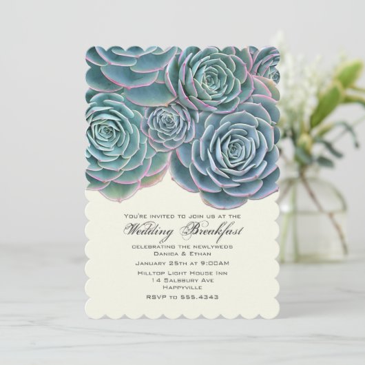 かわいらし実在結婚糖類の朝食 招待状 (スタンド正面)