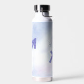 かわいらし射手座サインカスタム紫色の星占い ウォーターボトル (左面)