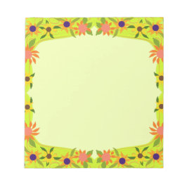 かわいらし小さな花カスタマイズよ ノートパッド