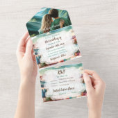 かわいらし山シ結婚ーン オールインワン招待状 (貼ってはがせる)