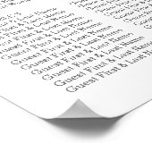 かわいらし山花美結婚しい座席表 ポスター (角)