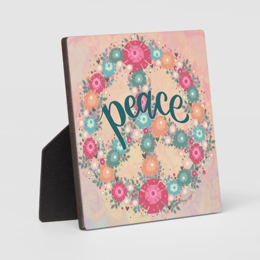 かわいらし平和フローラお洒落感動的 フォトプラーク (正面)
