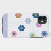 かわいらし幾何六角の花薄紫 Case-Mate iPhoneケース (裏面(横))