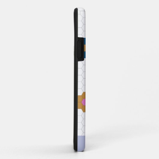 かわいらし幾何六角の花薄紫 Case-Mate iPhoneケース (裏面/右)