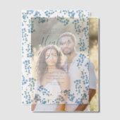 かわいらし忘れフローラ結婚の ベラム紙招待状 (オフセット (カップル))