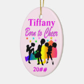 かわいらし応援パーソナライズされたオーナメント セラミックオーナメント (左)