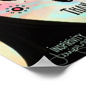 かわいらし恐怖に対する信仰引用文ツリー ポスター (角)