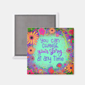 かわいらし感動的フローラおもしろいトレンディー マグネット (正面/裏面)