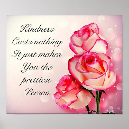 かわいらし感動的引用文 ポスター (正面)