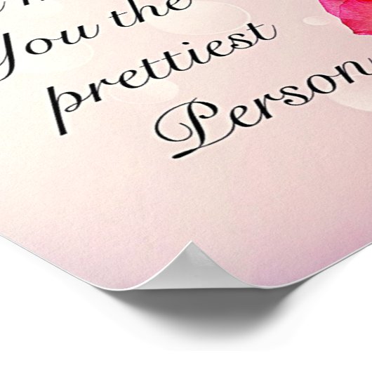 かわいらし感動的引用文 ポスター (角)