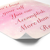 かわいらし感動的引用文 ポスター (角)