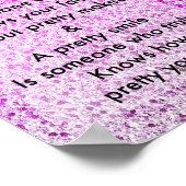 かわいらし感動的引用文 ポスター (角)