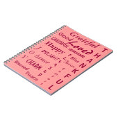 かわいらし感謝 ノートブック (左側)