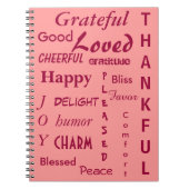 かわいらし感謝 ノートブック (正面)