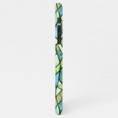 かわいらし手描き緑の林かわいらし模様 iPhoneケース (左側)