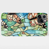 かわいらし手描き緑の林かわいらし模様 iPhoneケース (裏面横)