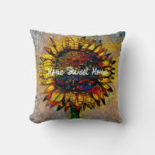 かわいらし抽象芸術ひま絵画わり装飾用クッション クッション (正面)